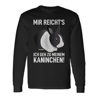 Rabbit Mir Reicht's Ich Geh Zu Meinem Rabbit Langarmshirts - Seseable