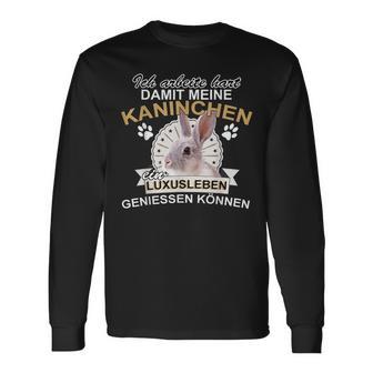 Rabbit Pet Rodent Slogan Langarmshirts - Seseable