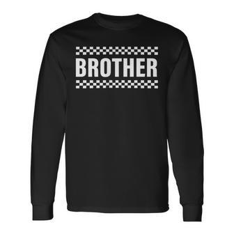Racing Birthday Matching Family Race Car Pit Crew Brother Long Sleeve T-Shirt - Monsterry CA