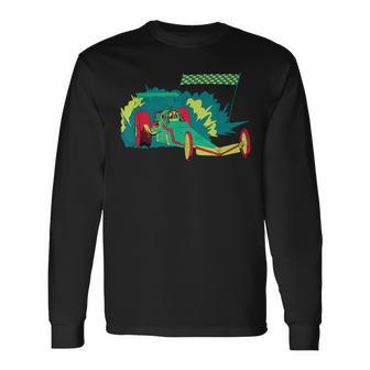 Racing Car Motorsport Drag Race Long Sleeve T-Shirt - Monsterry UK