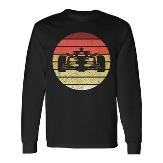 Racing Car Retro Style Vintage Long Sleeve T-Shirt - Monsterry