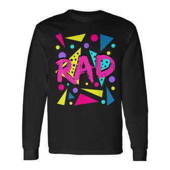 Rad 1980S Vintage Eighties Costume Party Long Sleeve T-Shirt - Monsterry CA
