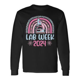 Rainbow Lab Week 2024 Laboratory Tech Technologist Long Sleeve T-Shirt - Monsterry