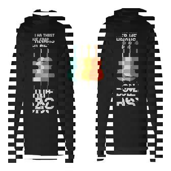 I Have A Therapist Her Name Is Double Bass Double Bass T-shirt à manches longues - Cadeauxyz
