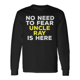 Ray Uncle Family Graphic Name Long Sleeve T-Shirt - Seseable