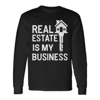 Real Estate Agent Realtor Female Realestate Broker Long Sleeve T-Shirt - Thegiftio UK