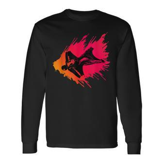 Red Flying For Wingsuit Lovers Long Sleeve T-Shirt - Monsterry AU