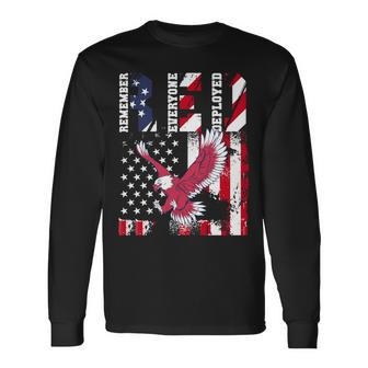 Red Friday Remember Everyone Deployed Patriotic Long Sleeve T-Shirt - Monsterry DE