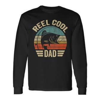 Reel Cool Dad Father's Day Fishing Long Sleeve T-Shirt - Monsterry