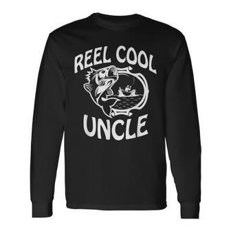 Reel Cool Dad Fishing Uncle Father's Day Long Sleeve T-Shirt - Monsterry CA