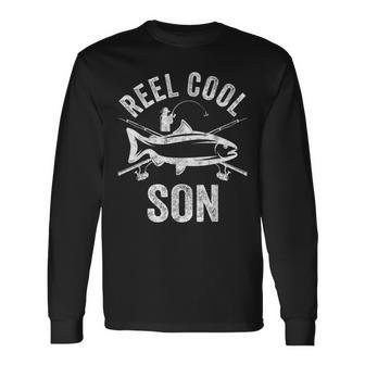 Reel Cool Son Fisherman Christmas Father's Day Long Sleeve T-Shirt - Monsterry