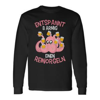 Relaxed Eight-Armed A Reinorgeln Saufen Party Malle Langarmshirts - Seseable