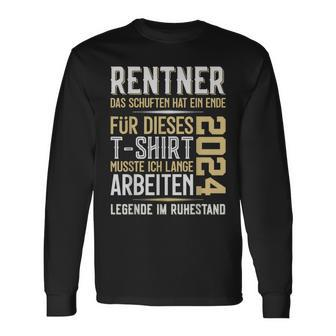 Rentner 2024 Retirement Pension Langarmshirts - Seseable