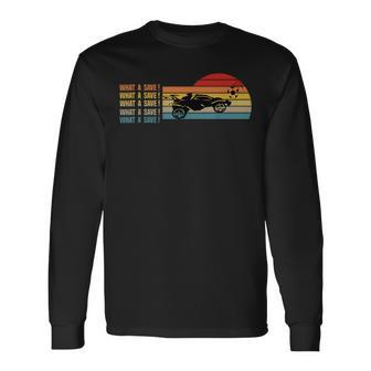 What A Rescue Vintage Retro Rocket Football Car League Long Sleeve T-Shirt - Thegiftio UK