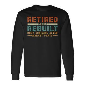 Retired And Rebuilt Body Contains Aftermarket Parts Titanium Long Sleeve T-Shirt - Monsterry UK