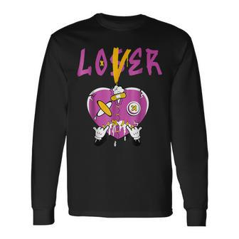 Retro 1 Brotherhood Loser Lover Heart Dripping Shoes Long Sleeve T-Shirt - Monsterry
