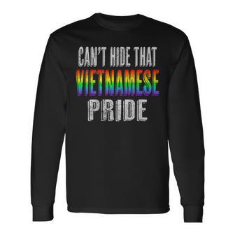 Retro 70'S 80'S Style Can't Hide That Vietnamese Pride Long Sleeve T-Shirt - Monsterry UK