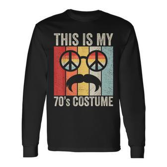 Retro This Is My 70S Costume 70 Styles 1970S Vintage Hippie Long Sleeve T-Shirt - Seseable