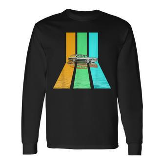 Retro 80S Vintage Style Station Wagon Long Sleeve T-Shirt - Monsterry