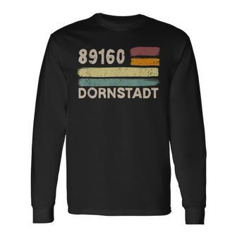 Retro 89160 Dornstadt Vintage Gemeinde Plz Langarmshirts - Seseable