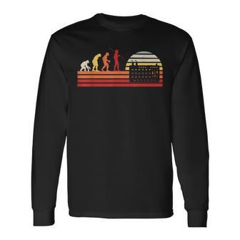 Retro Audio Engineer Sound Vintage Music Audio Engineer Long Sleeve T-Shirt - Monsterry AU