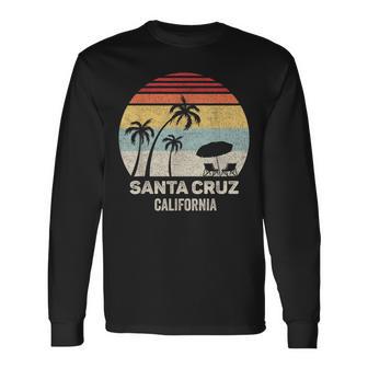 Retro California Santa Cruz Beach Vintage Long Sleeve T-Shirt - Monsterry AU