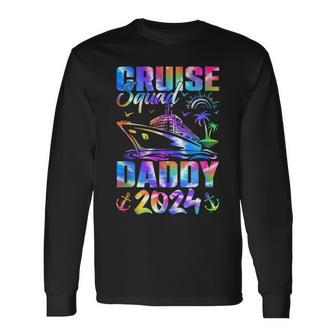 Retro Cruise Squad 2024 Daddy Tie Dye Summer Fathers Day Long Sleeve T-Shirt - Thegiftio UK
