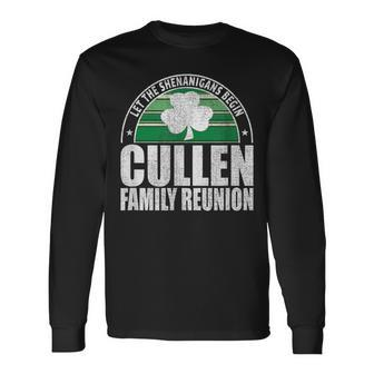 Retro Cullen Family Reunion Irish Long Sleeve T-Shirt - Monsterry