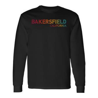 Retro Inspired By Bakersfield California Long Sleeve T-Shirt - Monsterry UK