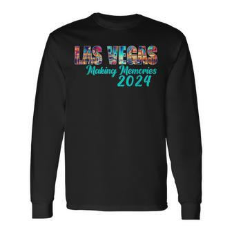 Retro Family Trip Las-Vegas 2024 Matching Family Vacation Long Sleeve T-Shirt | Mazezy