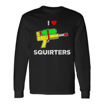 Retro I Heart Squirters I Love Squirters Long Sleeve T-Shirt | Mazezy