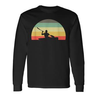 Retro Kayak Sports I Canoe Kayak Kayaker Langarmshirts - Seseable