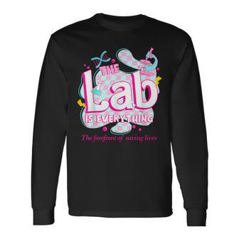 Retro Lab Week 2024 Medical Lab Tech Team Patient Care Tech Long Sleeve T-Shirt - Monsterry UK