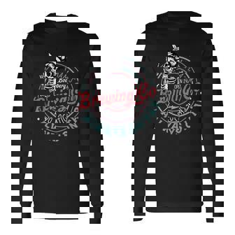 Retro Mama's Boobery Brewing Co Breastfeeding Skeleton Long Sleeve T-Shirt | Seseable CA