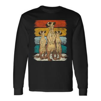 Retro Meerkat Langarmshirts - Geschenkecke