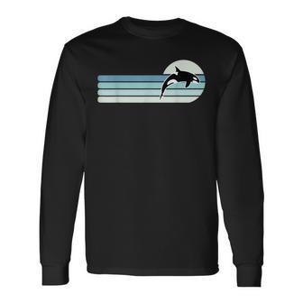 Retro Orca Whale Langarmshirts - Seseable