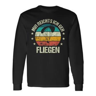 Retro Paraglider Mir Reicht Langarmshirts - Seseable