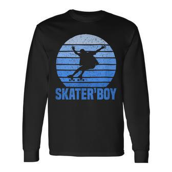 Retro Skater Boy Langarmshirts - Seseable