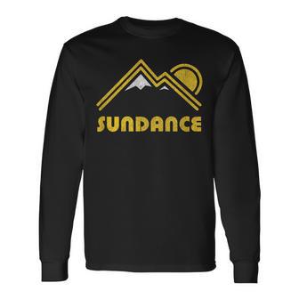 Retro Sundance Utah Ut T Vintage Mountains Long Sleeve T-Shirt - Monsterry