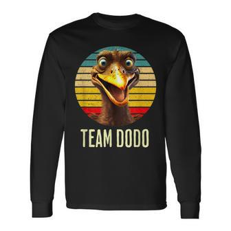 Retro Team Dodo Langarmshirts mit Vintage Sonnenuntergang und Vogel Design - Seseable