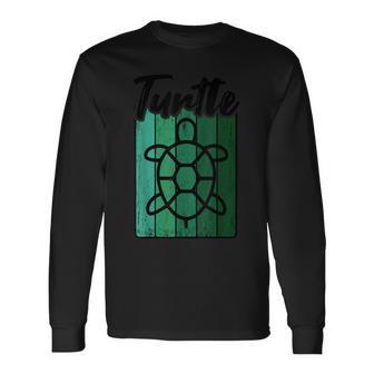 Retro Turtle Vintage Langarmshirts - Seseable