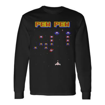 Retro Video Game Old School Game 80S Vintage Gaming Gamer Long Sleeve T-Shirt - Monsterry DE