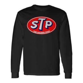 Retro Vintage Gas Station Stp Motor Oil Car Bikes Garage Long Sleeve T-Shirt - Monsterry DE