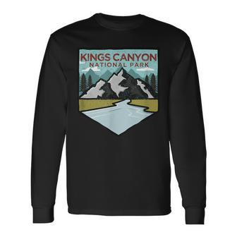 Retro Vintage Kings Canyon National Park Long Sleeve T-Shirt - Monsterry CA