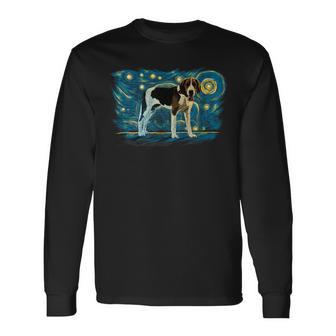 Retro Vintage Style American Foxhound Long Sleeve T-Shirt - Monsterry CA