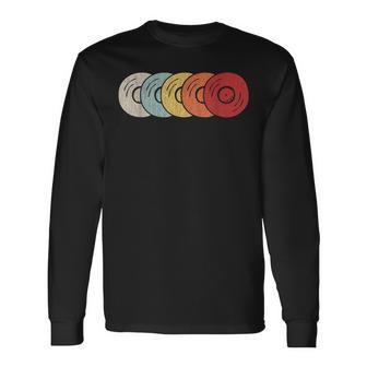 Retro Vinyl Lp Record Vintage Vinyls Long Sleeve T-Shirt - Monsterry DE