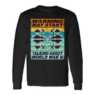 Retro World War 2 Memorabilia World War Ii Ww2 Gear Long Sleeve T-Shirt | Seseable UK