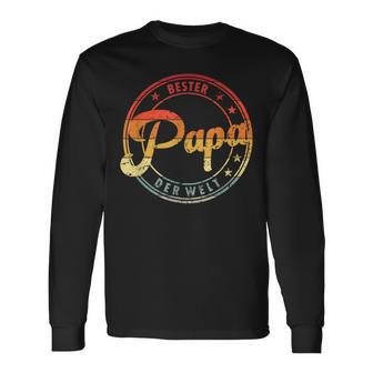 Retrointage Bester Papa Der Welt S Langarmshirts - Geschenkecke