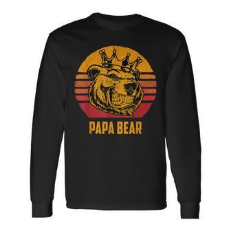 Retrointage Papa Bär Denatertag Geschenk Langarmshirts - Geschenkecke