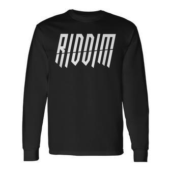 Riddim Heavy Dubstep Headbanger Riddim Dnb Langarmshirts - Seseable